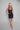 Ellie Black Faux Leather Mini Dress