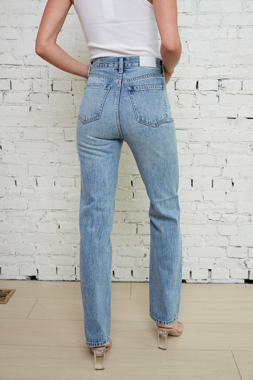 Chloe Distressed Straight Leg Jeans