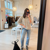 Marina Oversized Variegated Striped Sweater