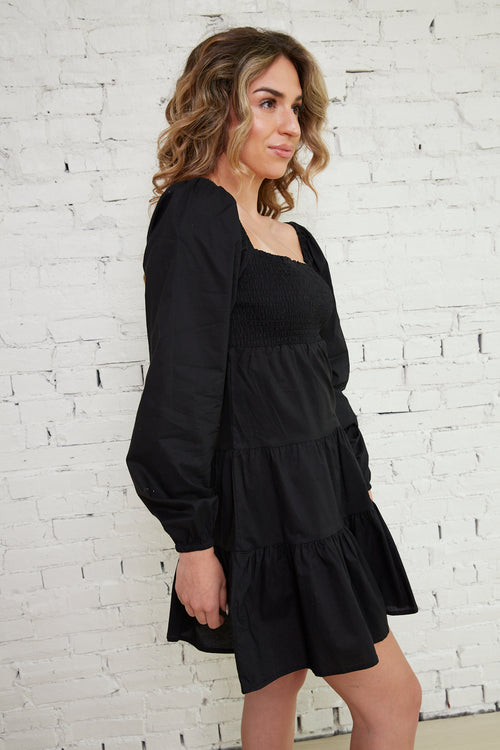 Josilyn Poplin Babydoll Dress