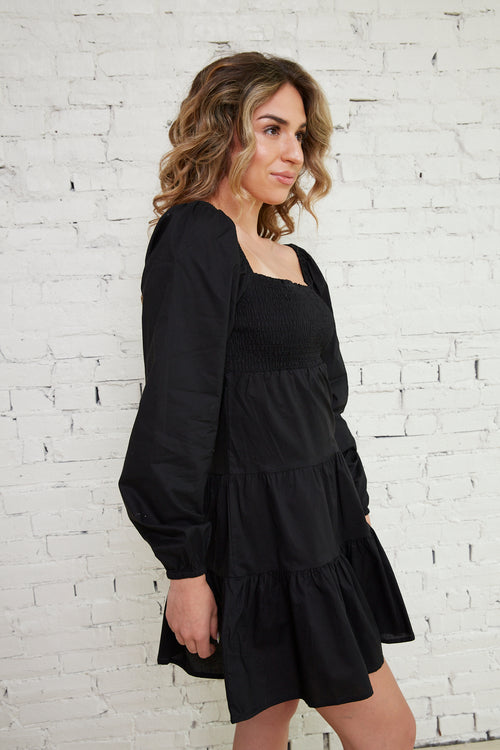 Josilyn Poplin Babydoll Dress