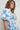 Kirby Blue Floral Puff Sleeve Mini Dress