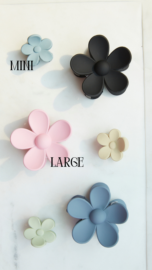 Large Flower Hair Claw Clip