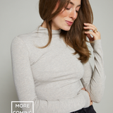 Eli Second Skin Baby Rib Turtleneck Top