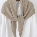 Soft Knit Triangle Scarf