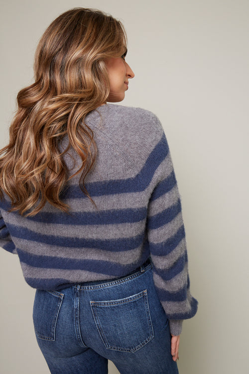 Sammie Brushed Knit Striped Sweater