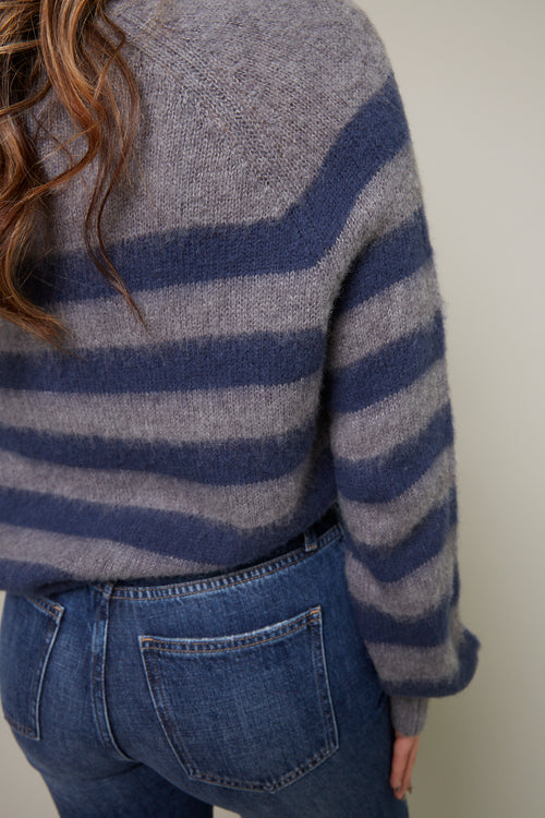 Sammie Brushed Knit Striped Sweater