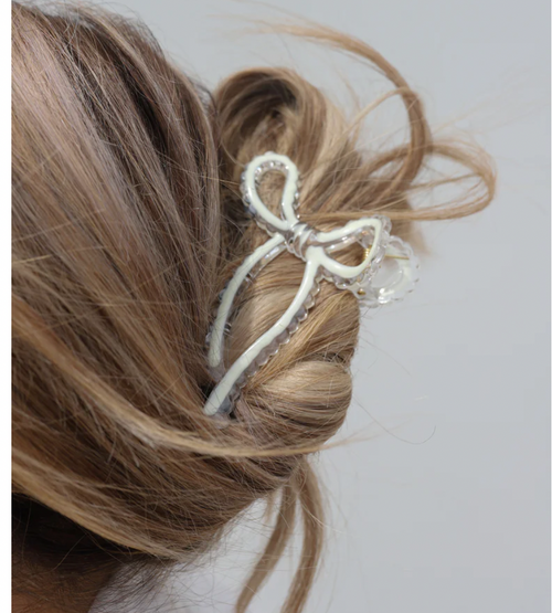 Colorful Bow Claw Clip