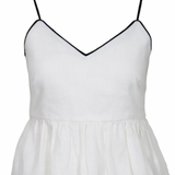 Rizzo Contrast Peplum Top
