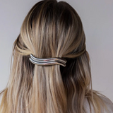 Wavy Silver Barrette