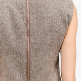 Theodora Sleeveless Mock Neck Top