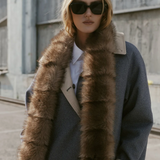 Carla Long Faux Mink Fur Muff