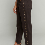 Taylor Off Duty Grommet Embellished Bowed Ankle Jean