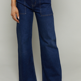 Lana High Rise Utility Wide Leg Jeans - Calluna