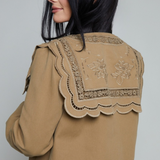 Dominica Sailor Collar Cropped Jacket