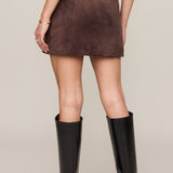 Fiona Faux Suede Mini Skirt