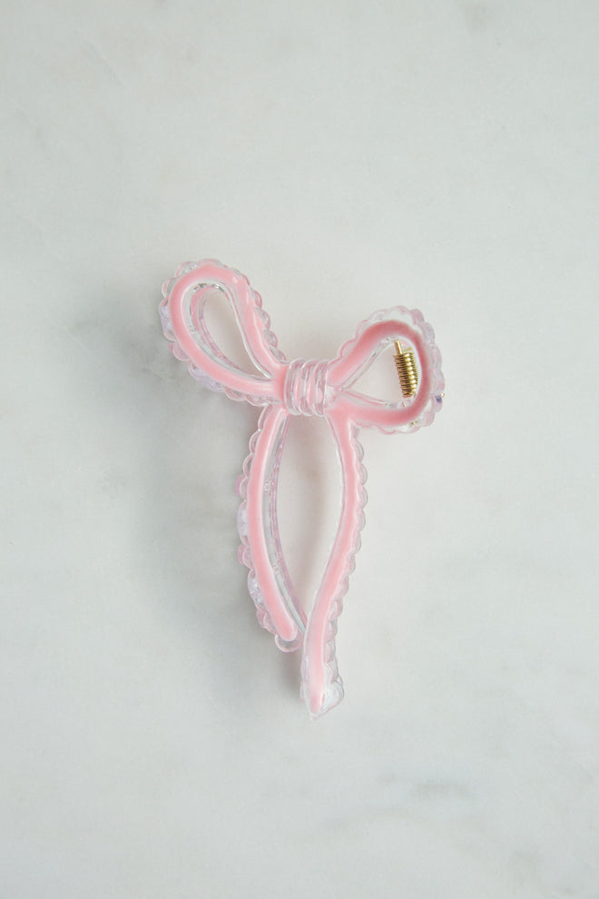 Colorful Bow Claw Clip