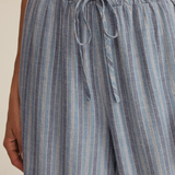 Kiya Striped Linen Pant - Indigo