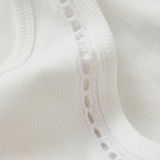 Merrit Eyelet Ribbed Tank - White