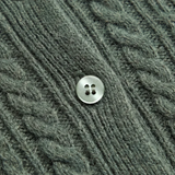 Phoebe Relaxed Pointelle Cardigan - Monstera