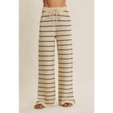 Ines Striped Wide Leg Sweater Pants