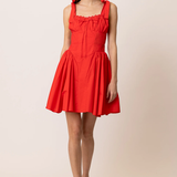 Rihanna Pleated Halter Mini Dress