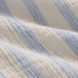 Jensen Airy Gauze Striped Button Up - Sea Salt