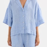Madden Lounge Striped Linen Shirt