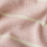 Isla Cropped Rib Striped Henley Top