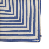 Blue and Cream Striped Bandana