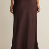 Harriet Satin Tie Front Skirt
