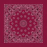Classic Paisley Bandana - Burgundy