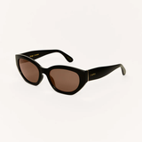 Kenny Polarized Cateye Sunglasses - Brown/Black