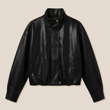 Nikko Faux Leather Bubble Jacket