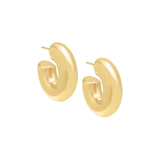 Gold Bubble Hoop Earrings