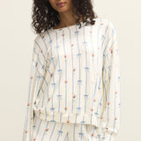 Espresso Martini and Bow Striped Top