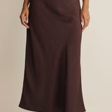 Harriet Satin Tie Front Skirt
