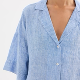 Madden Lounge Striped Linen Shirt