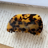 Irregular Shell Claw Clip - Coffee