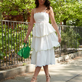Sienna Scallop Rainbow Midi Dress