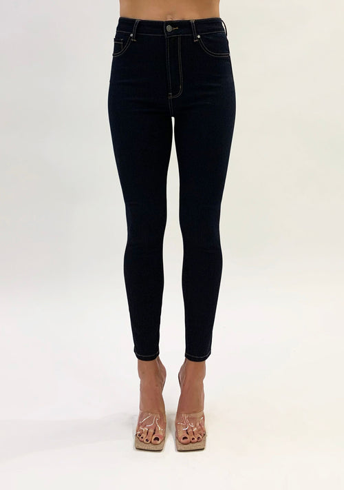 Arya Black Seamless Skinny Jeans