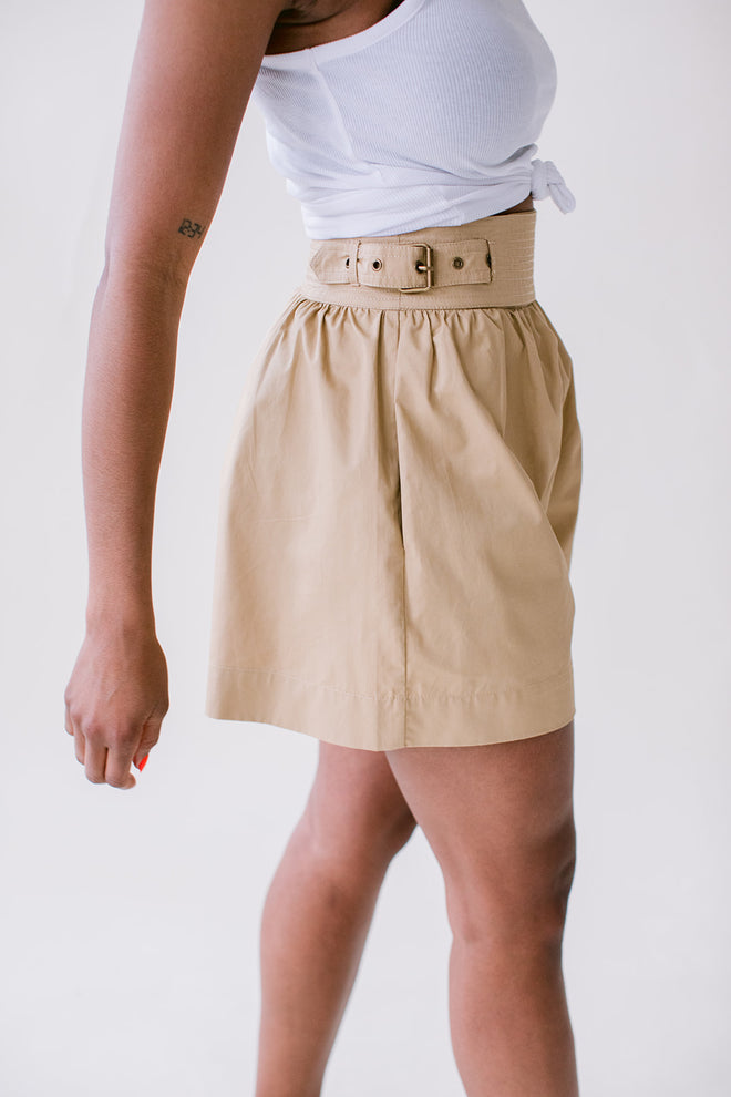 Summer Buckle Waist Shorts