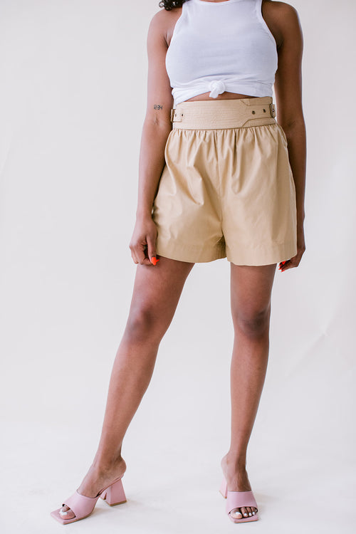 Summer Buckle Waist Shorts
