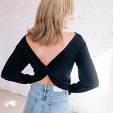Remi Ribbed Twist Front Top