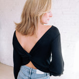 Remi Ribbed Twist Front Top