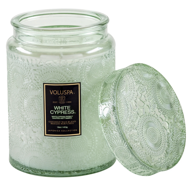Large Jar With Glass Lid: HOLIDAY SCENTS