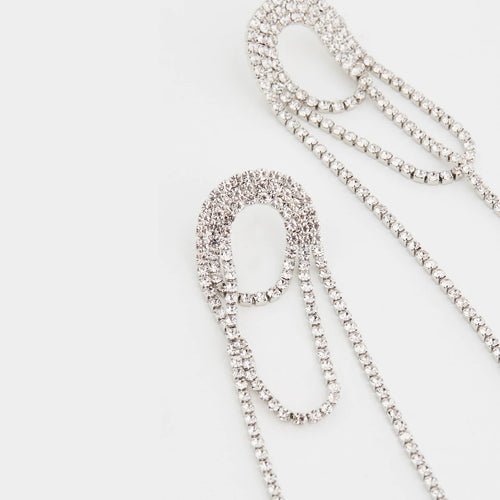 Pave Drop Earrings