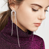 Pave Drop Earrings