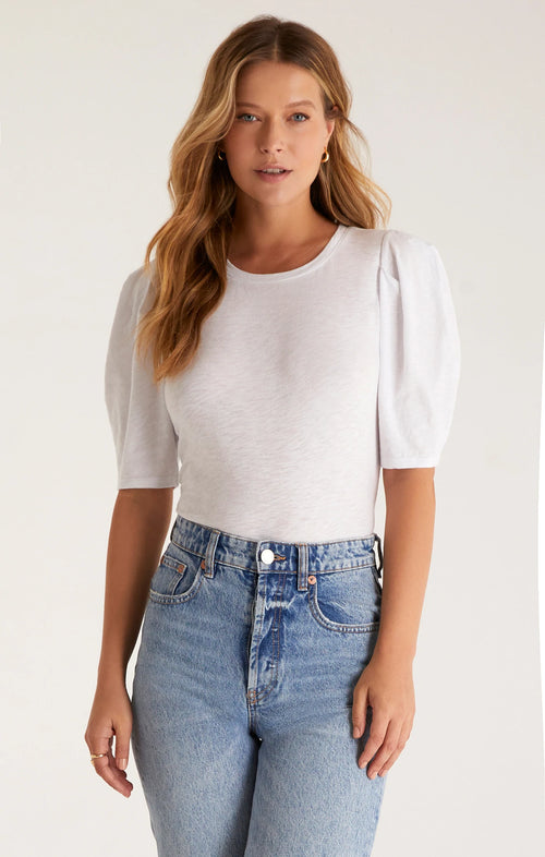 Kirsty Puff Slv Jersey Knit Top